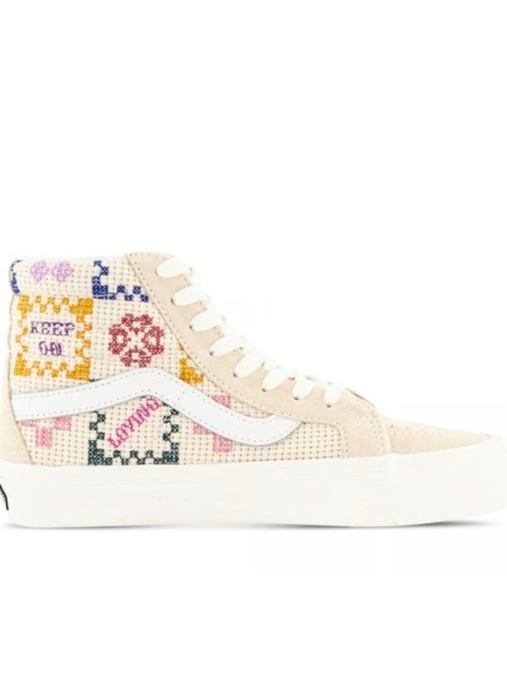 Vans Sk8 Hi 38 Dx Stitched Together Women 5.5 Anaheim White Blue 0826 - Picture 3 of 8